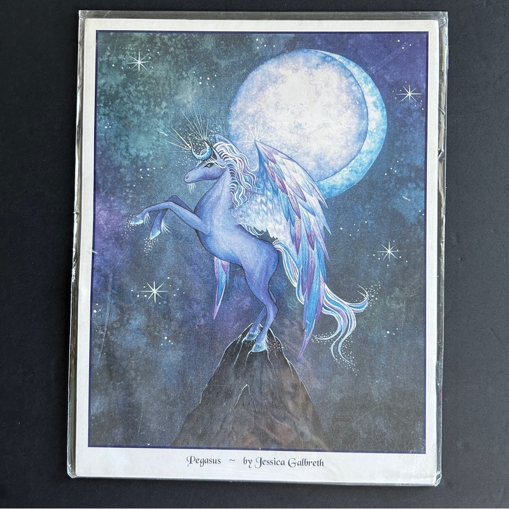 Mystical Pegasus Art Print by Jessica Galbreth Limited Edition Out of Production - Picture 1 of 2